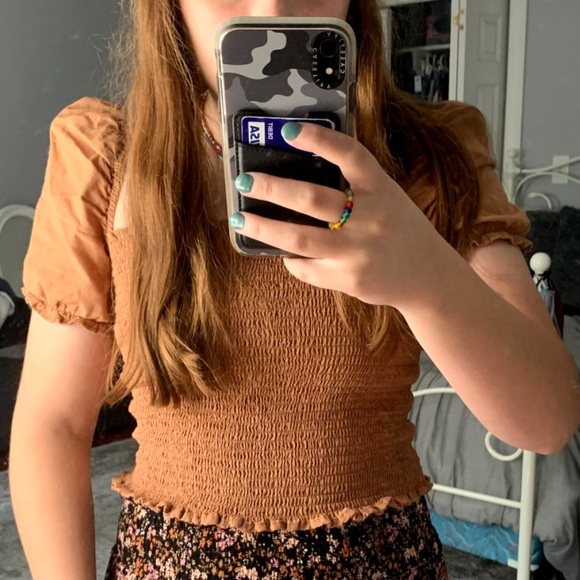 Urban smocked square neck top - Picture 4 of 4